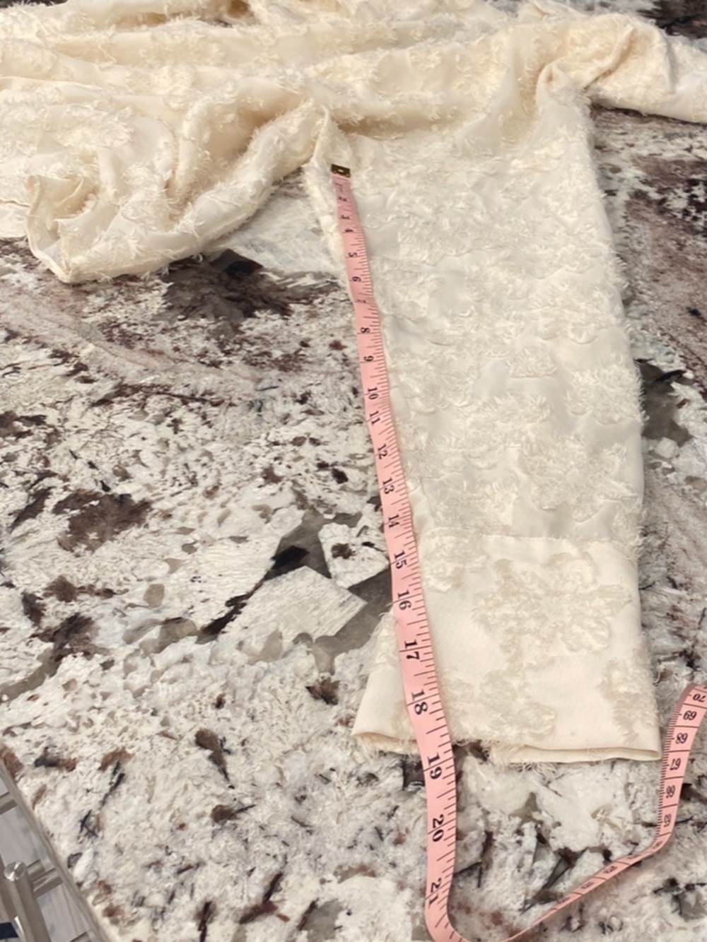 Zara Textured Floral Blouse Cream Ivory Button Front Romantic Boho Top Size M - Picture 8 of 9